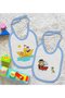 BK Kids Cute Captain-Printed Blue Baby Bib Set of 2 - 1 - 2