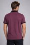 Mens Purple Solid Regular Fit Cotton Polo T-Shirt - 2
