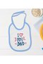 BK Kids "I Love You, Dad" Blue Baby Bodysuit and Bib Gift Set-1 - 3