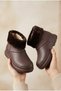 Children's Waterproof Rain Boots with Plush Detailing and Fur Inside - 4