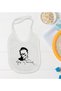 Bk Kids Atatürk-Themed White Baby Bib - 19
