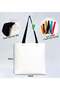 I Love Dubai Black Gabardine Fabric Bag with Handles, 40x35 cm, Printed Shoulder Bag, Shopping Bag - 2