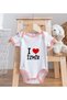 BK Kids "I Love İzmir" Design Pink Baby Bodysuit - Model 1, 3–6 Months - 4