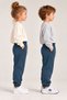 Kids' Girls' and Boys' School and Everyday Wear Unisex Jogger Pants, Petrol Blue Sweatpants, Elasticated Hem, Pockets, Drawstring, Ages 3–10 - 2