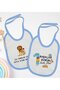 BK Kids First Father's Day-Themed 2-Pack Blue Baby Bib - 1 en127032