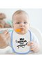 BK Kids Blue Baby Bib with "Hau Kafaya" Design - 1 - 2