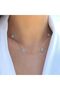 , Necklace, 4 Eye Stones, Elegant Modern Design - 2