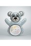 Cute Blue Teddy Bear Print Pillow with Elephant and Rabbit Design - 1