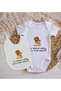 BK Kids First Father's Day-Themed Baby Bodysuit and Bib Gift Set - Model 3, 9–12 Months - 2