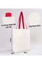 I Love Amsterdam Red-Handled Canvas Beach Bag 48x40m, Printed Shoulder Bag, Shopping - 2