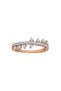 18Kt Pink Gold Ring with White Diamonds DR1P119