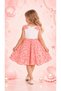 Mercan Çiçek White Lace-Trimmed Dress with Detailed Headpiece for Girls - 2
