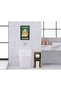 BK Home Natural Solid Wood Toilet Paper Holder and Decorative Wooden Picture Frame Set with Black Frames - 16