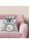 Cute Blue Teddy Bear Print Pillow with Children's Design - 1 - 2