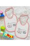 BK Kids "Grandma and Grandpa" Design 2-Pack Pink Baby Bib - 1 en127066 - 2