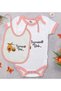 Bk Kids Auntie's Honey Design Pink Baby Bodysuit and Bib Gift Set - 1 0-3 a 908Ea3E0