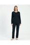 Women's Three-Button Long-Sleeved Transitional Pajama Set 2208