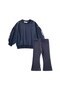 Girls' Sweatshirt and Leggings Set, Ages 2–10, Navy Blue