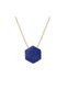 18Kt Gold Necklace 17mm Lapis N1YK224