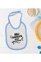 BK Kids Blue Baby Bib with "Hau Kafaya" Design - 1