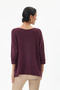 Women's Purple Gilded Italian-Style Soft-Textured Oversized Knit Sweater, Sizes 40–46 - 4