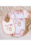 BK Kids "My Uncle Loves Me the Most" Design Pink Baby Bodysuit and Bib Gift Set en123497 - 2