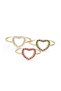 18Kt Gold Diamond Ring Size 54 DR1Y118_blu DR1Y140_Red stones - 3