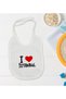 BK Kids "I Love Istanbul" Design Baby Bib - Model 1