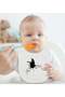 BK Kids Atatürk-Themed White Baby Bodysuit and Bib Gift Set-27, 3–6 Months - 3