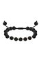 18Kt Gold Black Volcano Stone Bracelet B1YK37_womensize