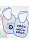 BK Kids "The Owner of the Place" Designed 2-Pack Blue Baby Bib - 1 en127039
