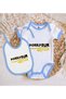 BK Kids Donayrum-Designed Blue Baby Bodysuit and Bib Gift Set-1, 3–6 Months - 2
