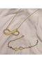 Zircon Infinity Necklace and Bracelet Gift Set