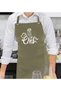Professional Chef Designed Khaki Green Kitchen Apron, Cook Apron, Chef Apron, Home Gift, A