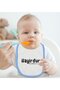 BK Kids "Hayirdur" Design Blue Baby Bib - 1 - 2