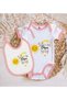 BK Kids "No Worries, My Uncle Will Take Care of It" Design Pink Baby Bodysuit and Bib Gift Set-1 9-1 - 2