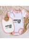 BK Kids "Gelüse Gelü" Design Pink Baby Bodysuit and Bib Gift Set-1, 12–18 months - 2
