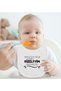 BK Kids "I'm from Rize" Design White Baby Bodysuit and Bib Gift Set-1, 9–12 Months - 3