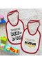 BK Kids Bezdum-Printed 2-Pack Red Baby Bib - 1 - 2