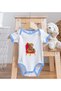 BK Kids King-Themed Blue Baby Bodysuit and Bib Gift Set—1, 6–9 Months - 5