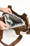 Women's Large Size Water Resistant Crinkle Fabric Crossbody Bag with Shoulder Strap - 5
