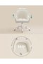 Office Swivel Chair Sherpa Faux Leather Foam Padding Height Adjustable Study Bar Chair - 5