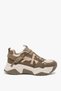 Setya Women's Athletic Sneakers Casual - Taupe Color Suede - 3