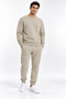 Men’s 3-Ply Sweatsuit Set with Crew Neck, Made of Super Soft Puff Fabric
