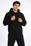 Men's Black 3-Ply Sweatsuit Set with Side Pockets, Made of Soft, Puffy Fabric - 3