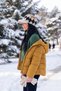 Women's Beanie with Diamond Pattern and Front Flap - Winter Beanie with Brim - 6