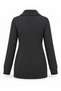 New Style Women's Mid-Age and Older Knit Zipper-Front Hattuş Mother Cardigan 2711 - 4
