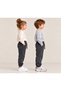 Kids' Girls' and Boys' School and Everyday Wear Unisex Jogger Pants, Anthracite, Elasticated Hem, Pockets, and Drawstrings, Ages 3–10 - 2