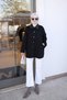 Oversized Jacket with Snap-Fastened Pockets - 2