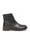 Black Women's Fleece-Lined Zip-Up Boots with Buckle Detail 636203 - 2